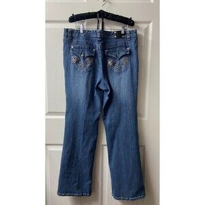Style & Company Premium Jeans Womens 16 Flap Pocket Bootcut High Rise Wings